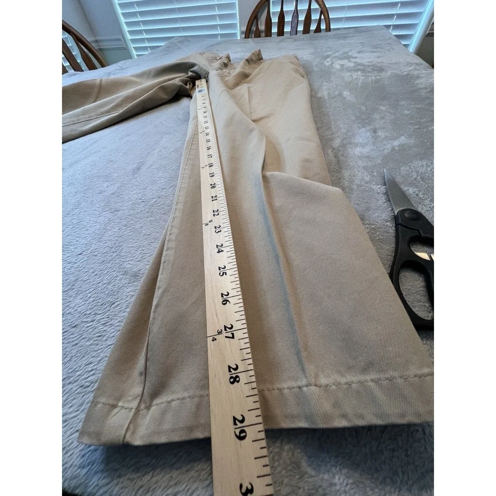 Faconnable Jeans Mens 36 Khaki Chino Pants Straight Leg Cotton Casual